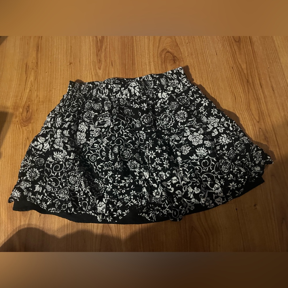 Floral mini skirts,